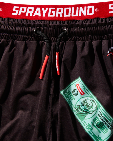 PATCH ALL-IN CORTO SWIM TRUNKS (BLACK)
