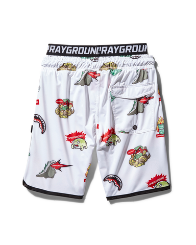 KIDS PATCH ALL-IN SWIM TRUNKS (WHITE)