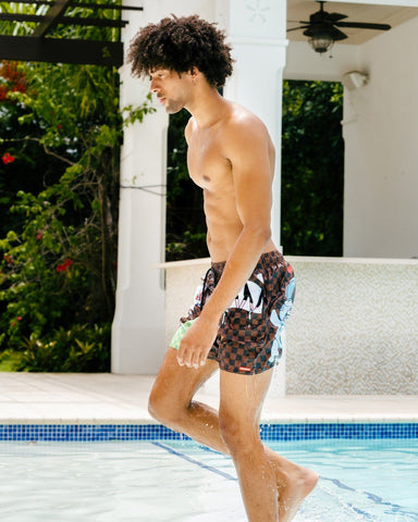 WTF SHARK SHOTO SWIM TRUNKS
