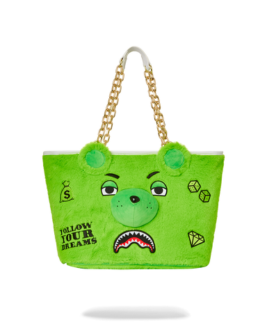 PLUSH MONEYBEAR TOTE (GREEN)