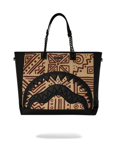 A.I. PALM MIRAGE SHARK LUXE BEACH TOTE