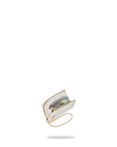 RIVIERA LE BLANC GOLD CHAIN SHARK WALLET