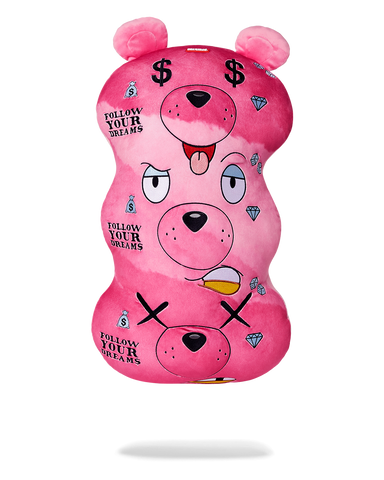 MONEYBEAR TRIPLE PINK PLUSH TOY/PILLOW