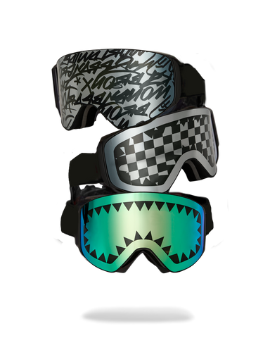 THE STREET MOUNTAIN SKI GOGGLES (INTERCHANGEABLE 3 LENSES)