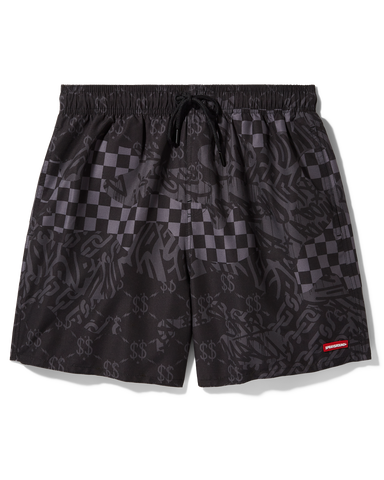 3AM CHECK SWIM SHORTS