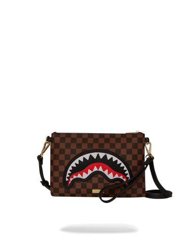 SAWTOOTH SHARKS IN PARIS CROSSOVER CLUTCH