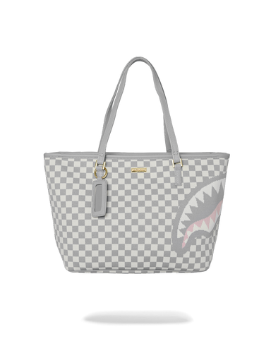 KNIT SHARKS IN PARIS IN CREAM TOTE
