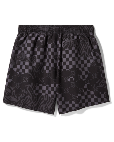 3AM CHECK SWIM SHORTS