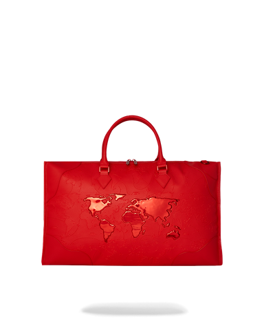 JAMES FIRST CLASS RUBY RED PYRAMID LARGE DUFFLE