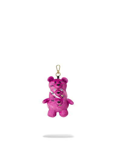 TRIPLE PINK BEAR KEYCHAIN