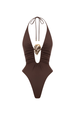 Joni Swimsuit - Plum Brown